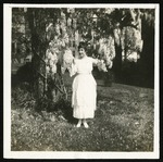 Etta Atwell with crepe myrtle by Etta Atwell