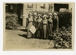 Class of 1916 around Industrial Institute and College campus
