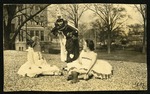 Students costumed for Freshman-Junior Party by Edith Winn Powell