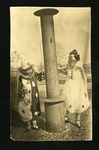 Students costumed for Freshman-Junior Party; 1917
