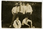 Six students from Freshman Play; 1917
