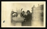 Students at Campus Fountain at Industrial Institute and College by Edith Winn Powell