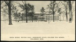 Snow scene at Peyton Hall; Mississippi State College for Women