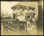 Group of students on balcony