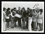 Mississippi Governor William Waller greeted at airport for Name Change Ceremony