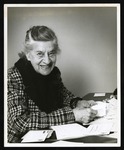 Emma Ody Pohl at her desk