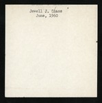 Reverse of Jewel J. Glass