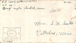 Letter from Sonny Boy Smith to Pauline Smith; December 26, 1943 by Sam Ellard Smith
