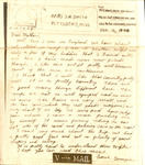 Letter from Sonny Boy to Pauline Smith; January 12, 1944 by Sam Ellard Smith