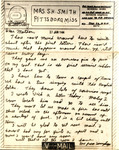Letter from Sonny Boy to Pauline Smith; January 27, 1944