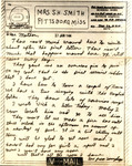 Letter from Sonny Boy to Pauline Smith; January 27, 1944 by Sam Ellard Smith