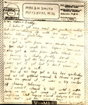 Letter from Sonny Boy Smith to Pauline Smith; February 10, 1944 by Sam Ellard Smith