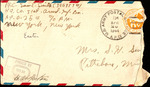 Letter from Sonny Boy Smith to Pauline Smith; April 25, 1944 by Sam Ellard Smith