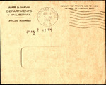 V-mail letter from Sonny Boy Smith to Pauline Smith; August 9, 1944