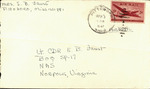 Letter from Christine Faust to Woody Faust, April 3, 1947