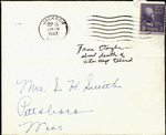 Letter from Etoyle to Pauline Smith; September 15, 1947 by Etoyle Unknown