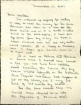 Letter from Christine Faust to Martha Smith; December 17, 1947